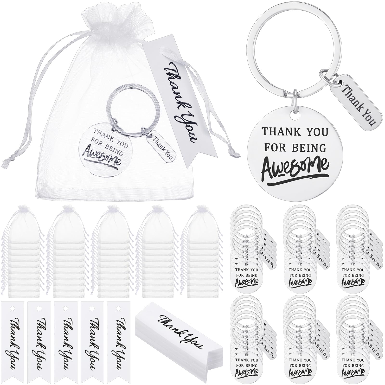 Sasylvia 150 Pcs Employee Appreciation Gifts Bulk Include 50 Thank You