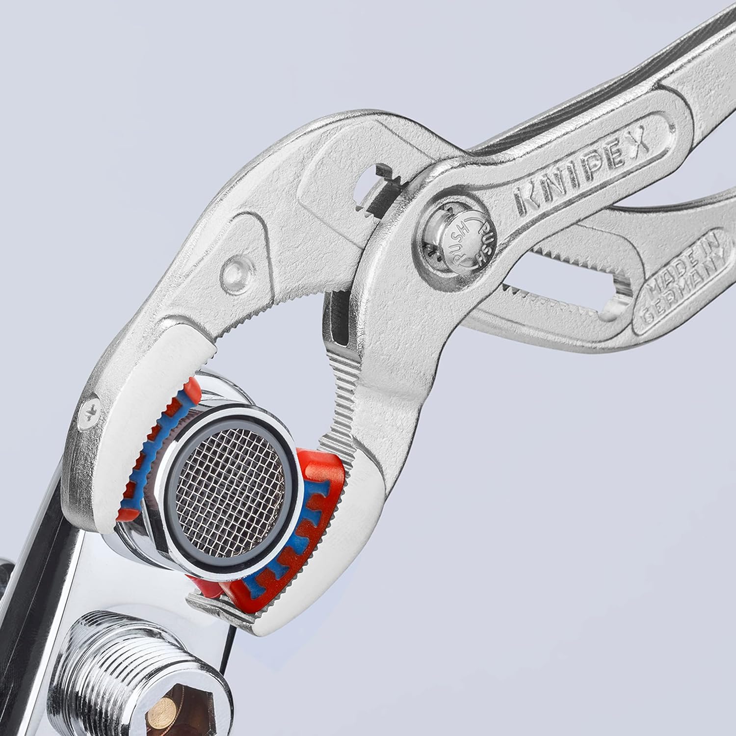 KNIPEX Pince pour siphons et connecteurs chromée 250 mm 81 13 250