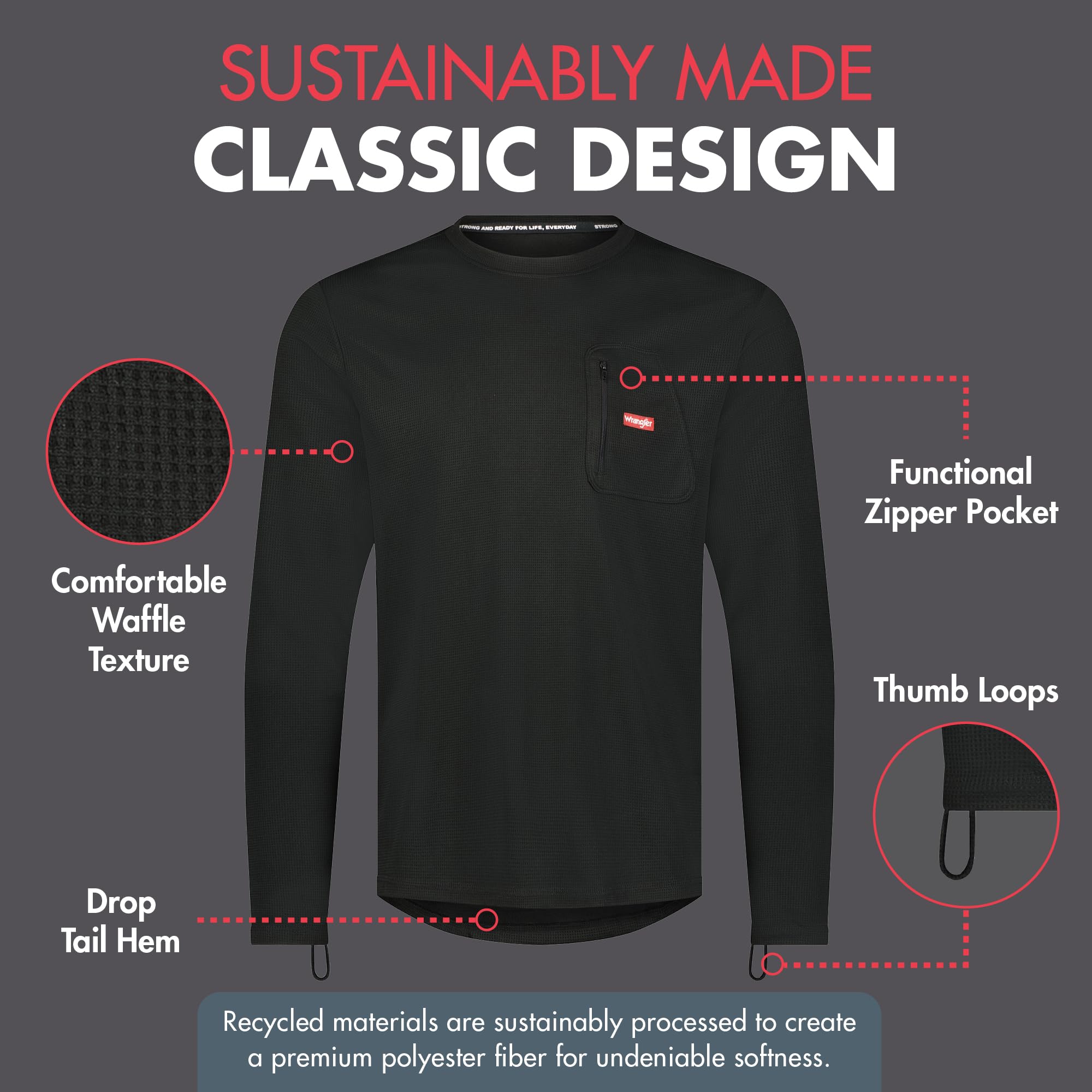 Wrangler - Maglia termica a maniche lunghe da uomo