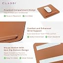 CLADD! - Vegan Leather Mouse Pad with Wrist Rest, Non-Slip Backing, Waterproof, Stitched Edge, Handmade, Eco-Friendly, Home (Pack of 5) gallery image