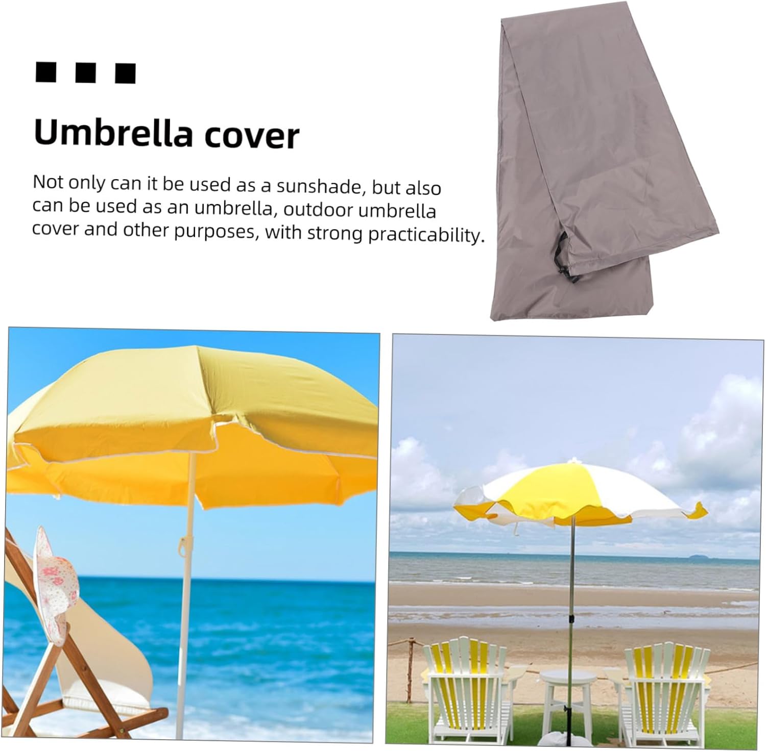 BESPORTBLE 4pcs Parasol Cover Protector for Outdoor Patio Umbrella Material for Garden and Patio Use Keeps Your Sunshade