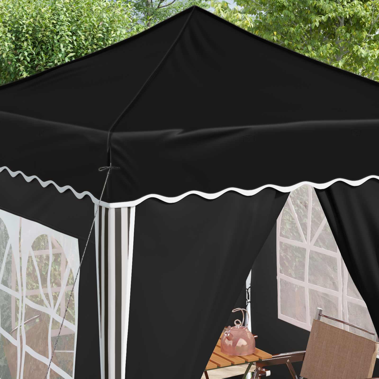 Namiot Pop Up 195 x 195 x 245 cm Czarny