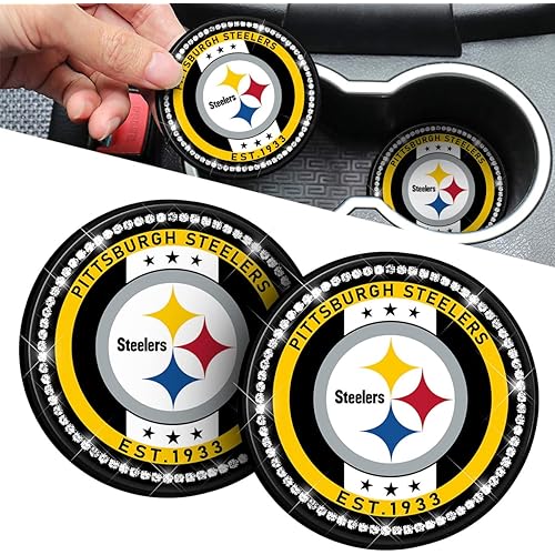 2PCS Car Cup Holder Coasters, 2.75-Inch Car Interior Accessories, Durable Non Slip Silicone Mat for All Vehicles