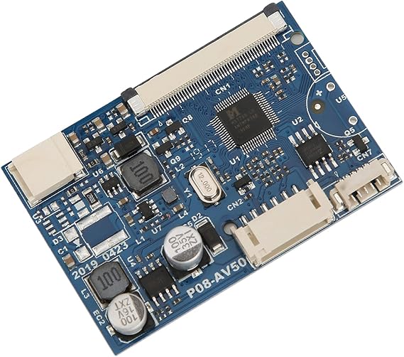 Controller Board, 50 Pin 2 Channel AV Signal Input AV Driver Board, Single Driver Board Module, AV Driver Module Access for 7/9/10 in LCD Screen