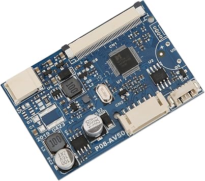 Controller Board, 50 Pin 2 Channel AV Signal Input AV Driver Board, Single Driver Board Module, AV Driver Module Access for 7/9/10 in LCD Screen