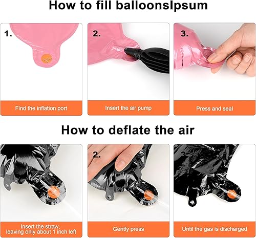 Miniatura 5 de 53 globos de letras negras, pancarta de globo con frase personalizada incluye 2 juegos de la A a la Z y bomba, decoraciones inflables de cumpleaños