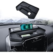 HGWEI Dash Storage Tray Compatible with 2019-2026 Dodge RAM 1500 14.4"&12" Uconnect Screen Accessories- Center Console Dashboard Organizer Replacement Divider Not for RAM 1500 Classic Screen