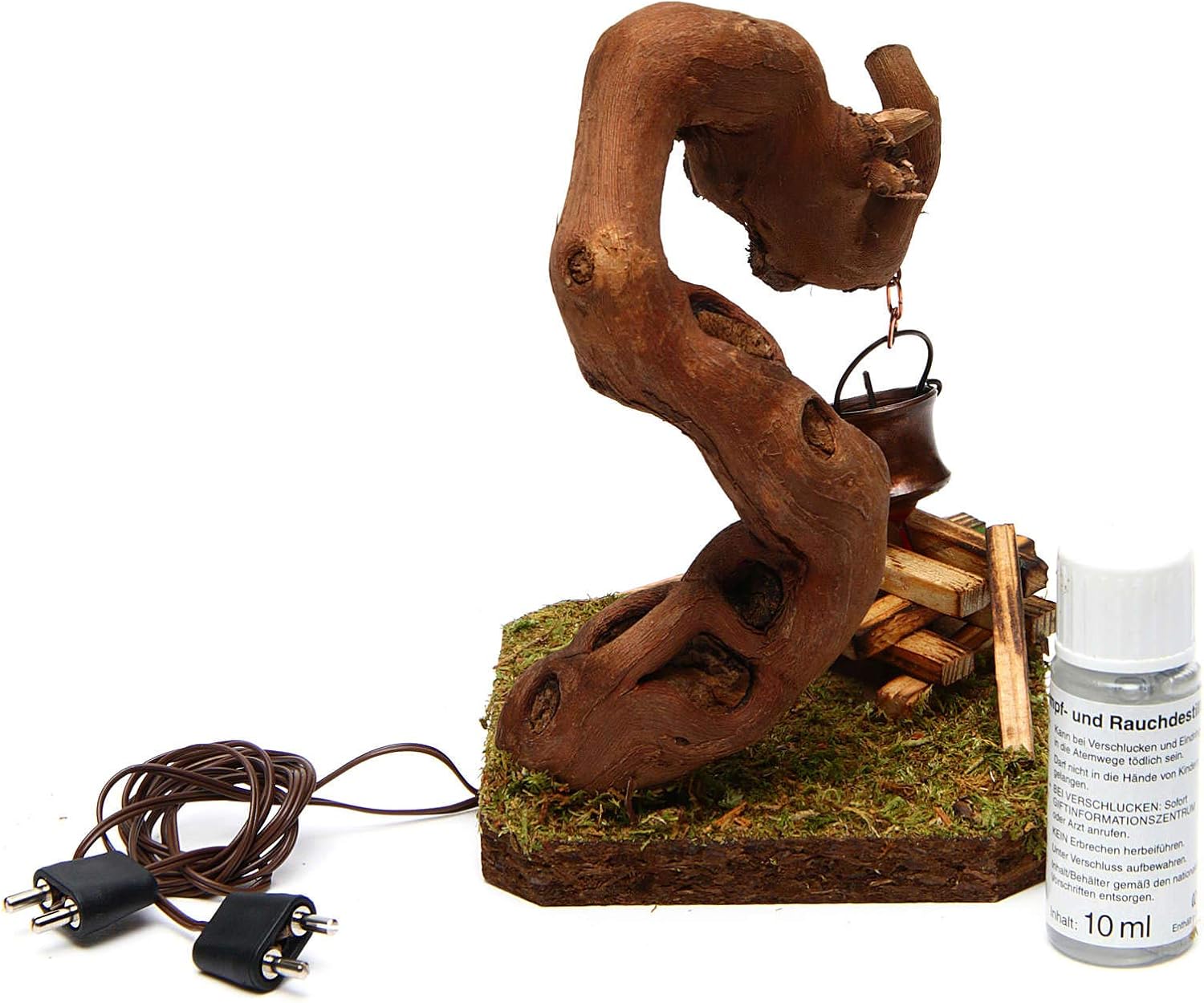 Holyart Fire for Nativity with Smoke 4,5V h. 12x8x7cm