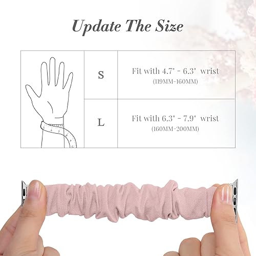 Miniatura 2 de Recoppa - Correa elástica compatible con Apple Watch de 1.49, 1.61, 1.65, 1.57, 1.73 y 1.77 pulgadas, con bonito estampado, banda elástica