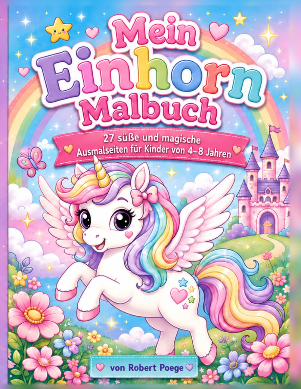 Mein Einhorn Ausmalbuch: Süße Ausmalbilder für Mädchen