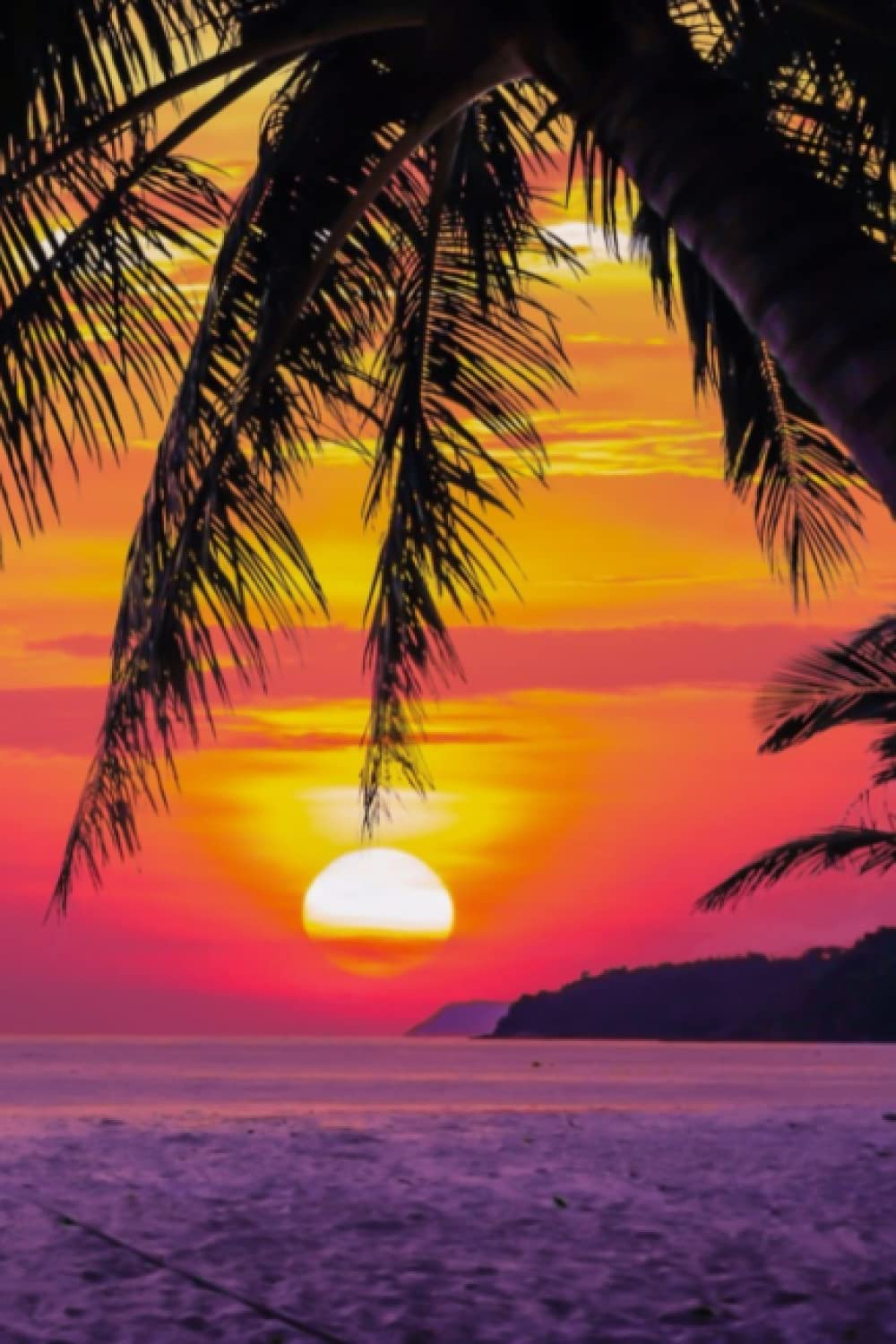 SUNSET JOURNAL: Sunset cover with blank journal pages | Writing Notebook | Journal for school | 120 pages: Sunset themed journal for school or college writing | Girls and Boys Notebook for school