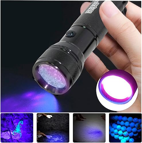 Miniatura 3 de HQRP Linternaluz negra de 365 nM para inspección de vidrio, pruebas de falsificación de arte, inspección de antigüedades, detección de tintas