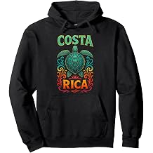 Costa Rica Vibrant Sea Turtle Ornate Mosaic Pullover Hoodie