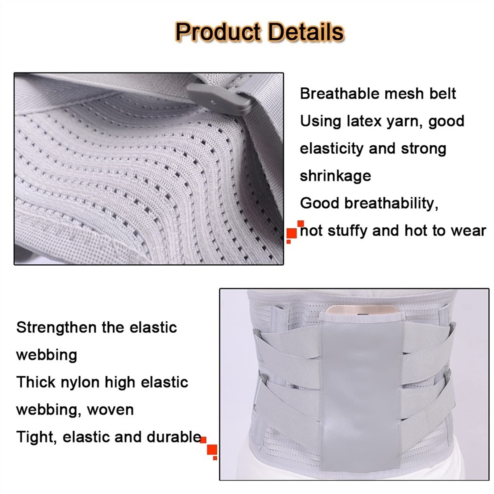 Cinturón De Sujeción Lumbar Hernia De Disco Ortopédica Corsé Médico para Alivio del Dolor De Espalda Corsé De Descompresión Autocalentable (Size : XL/X-Large)