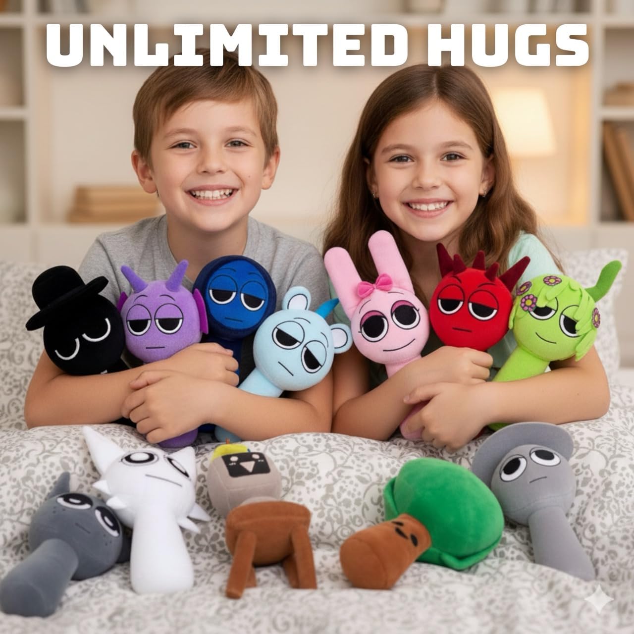 Soft Plush Toys Set – Phase 1 Soft Stuffed Characters, Adorable Collectible Plush Dolls, Great for Plush Fans & Kids (20 pcs)