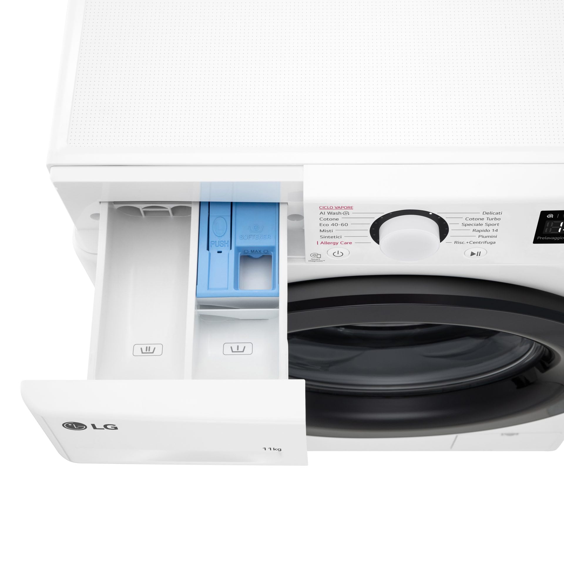 Lave-linge libre installation LG F4R3011NSWB AI DD Steam