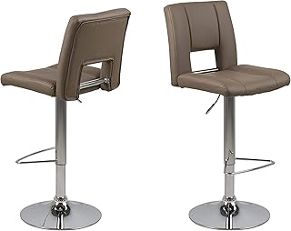 Marque Amazon - Movian Sarnen - Lot de 2 tabourets de bar, 52 x 41,5 x 115 cm, Marron