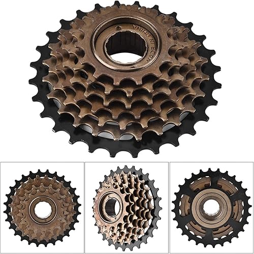 Miniatura 5 de Yosoo Rueda libre, casete de 7 velocidades, atornillado, acero, componente de bicicleta