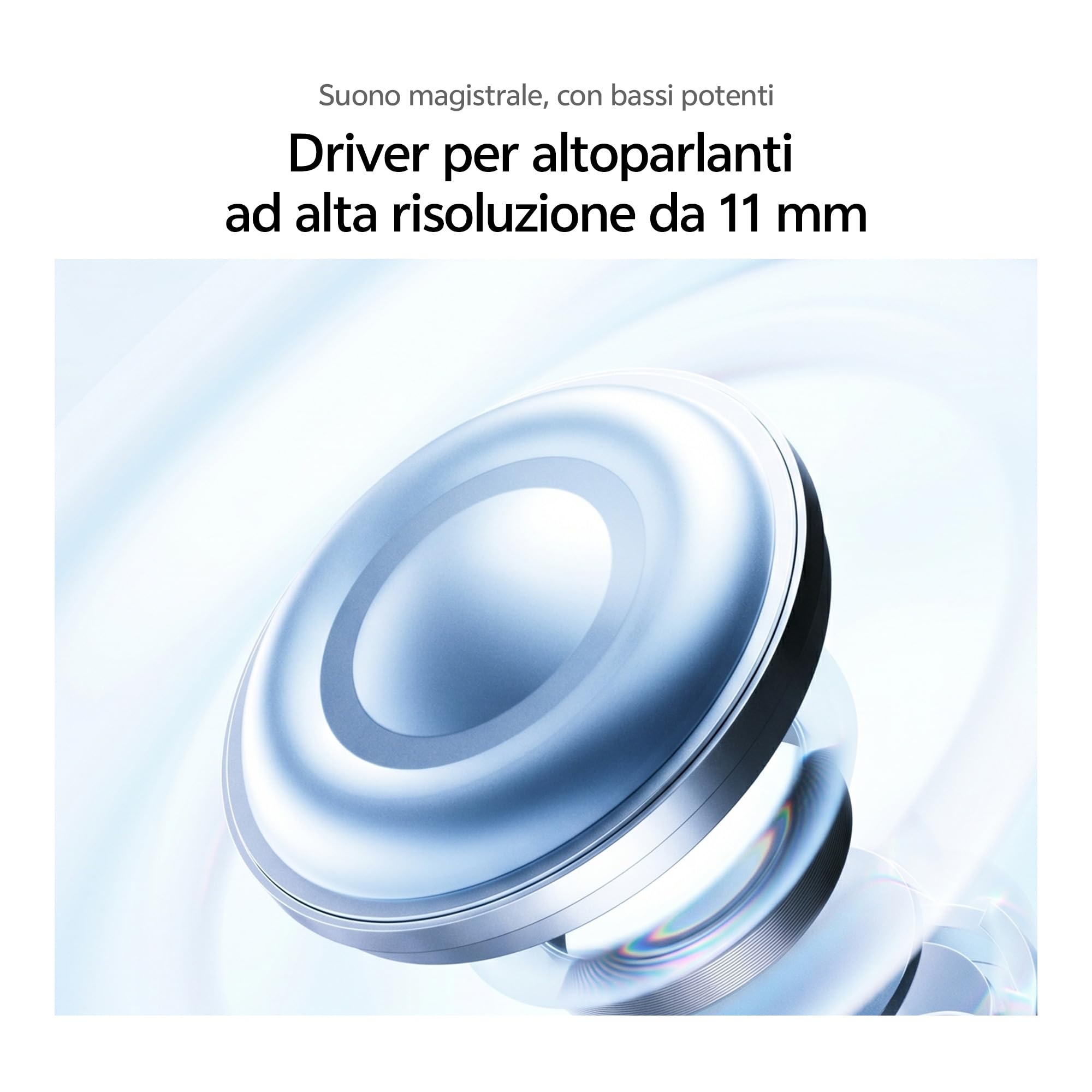 vivo Buds Pro - Auricolari Bluetooth 6.1 con Cancellazione Attiva del Rumore 55 dB, Batteria 55 Ore, Driver 11 mm, Latenza 42 ms, Audio Spaziale, IP54, 4,3 g