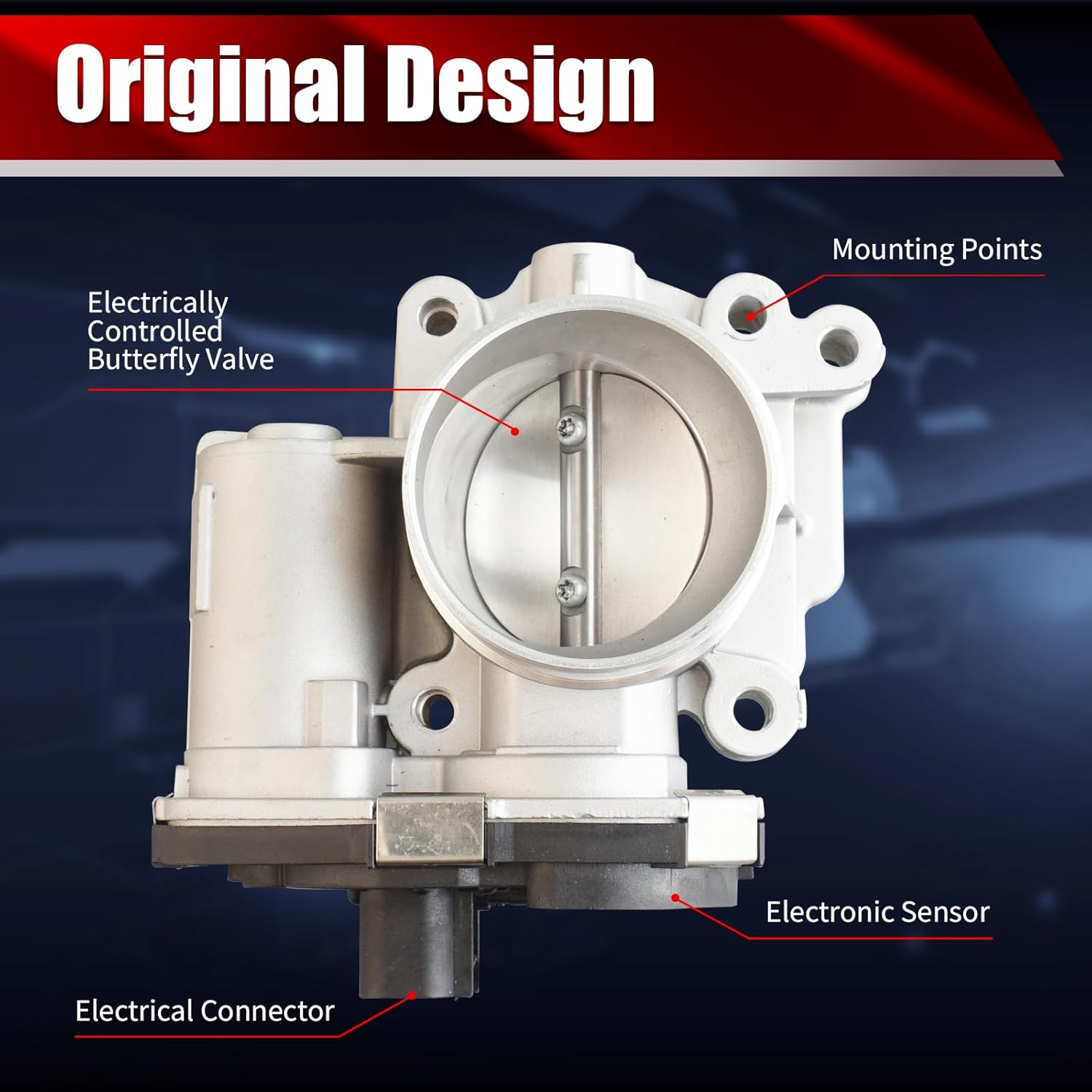 Electronic Throttle Body Assembly S20016 Compatible with Chevrolet Cobalt 2007-2010 HHR 2007-2011 Malibu 2007-2008 Pontiac G5 2007-2009 Saturn Ion 2007 2.2L L4 Replaces 12694875 TB1029 977-350