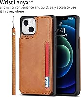 Vista 154 de Cavor for iPhone 11 Wallet Case with Card Slots Holder,Premium PU Leather Kickstand Feature Case [Wrist Strap] Double Magnetic Clasp Shockproof Flip