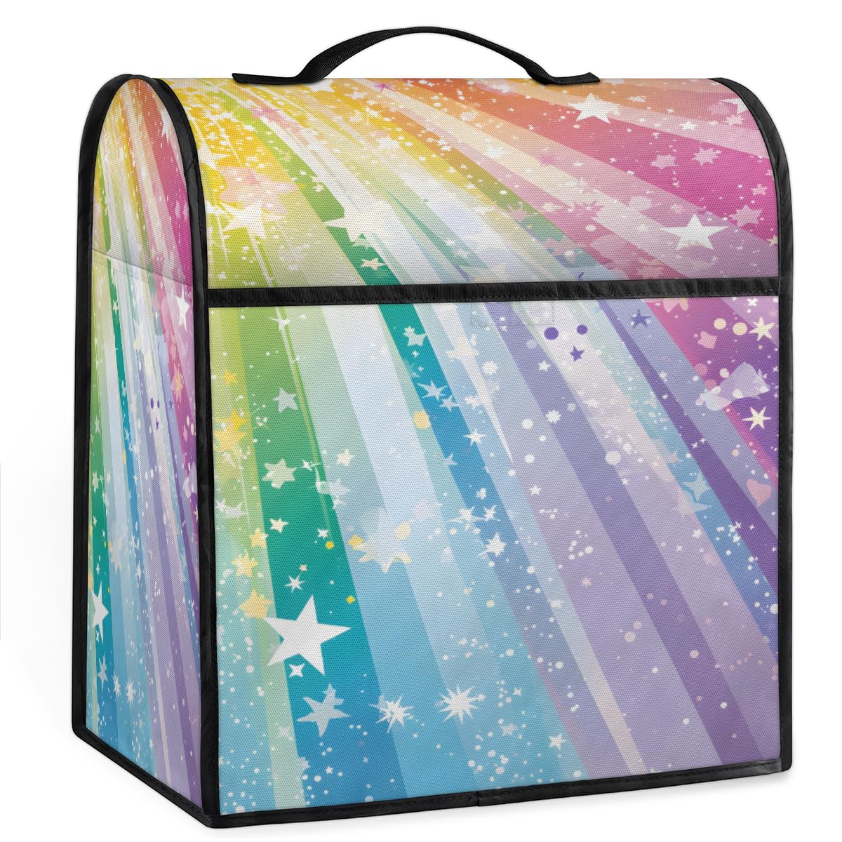 Coffee Maker Cover Star Colorful Kitchen Appliance Covers Small Appliance Covers Blender Cover Juicer Cover Dust Covers for Kitchen Appliances with Top Handle and Pockets,Washable,B517