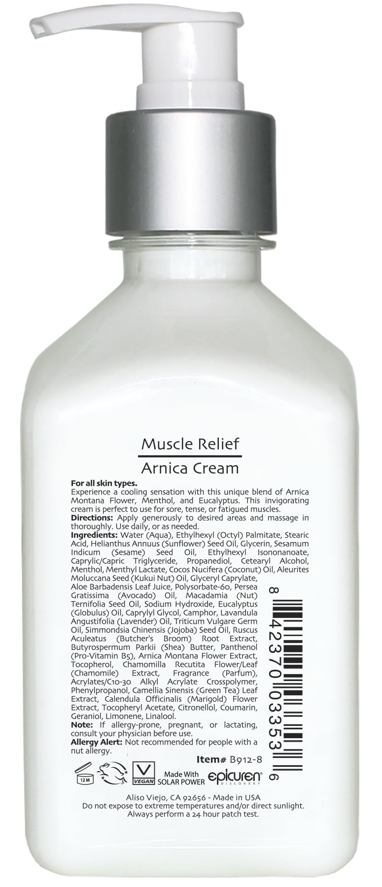Epicuren Relief Arnica Cream 250 ml