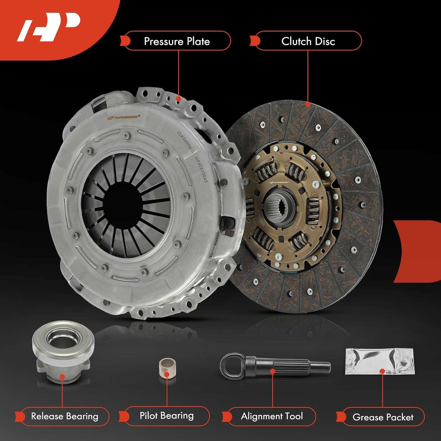 A-Premium Transmission Clutch Kit Set Compatible with Nissan Pathfinder 1987, Pickup 1995-1996, 720 1983-1986, D21 1986-1994, 2.0L 2.4L