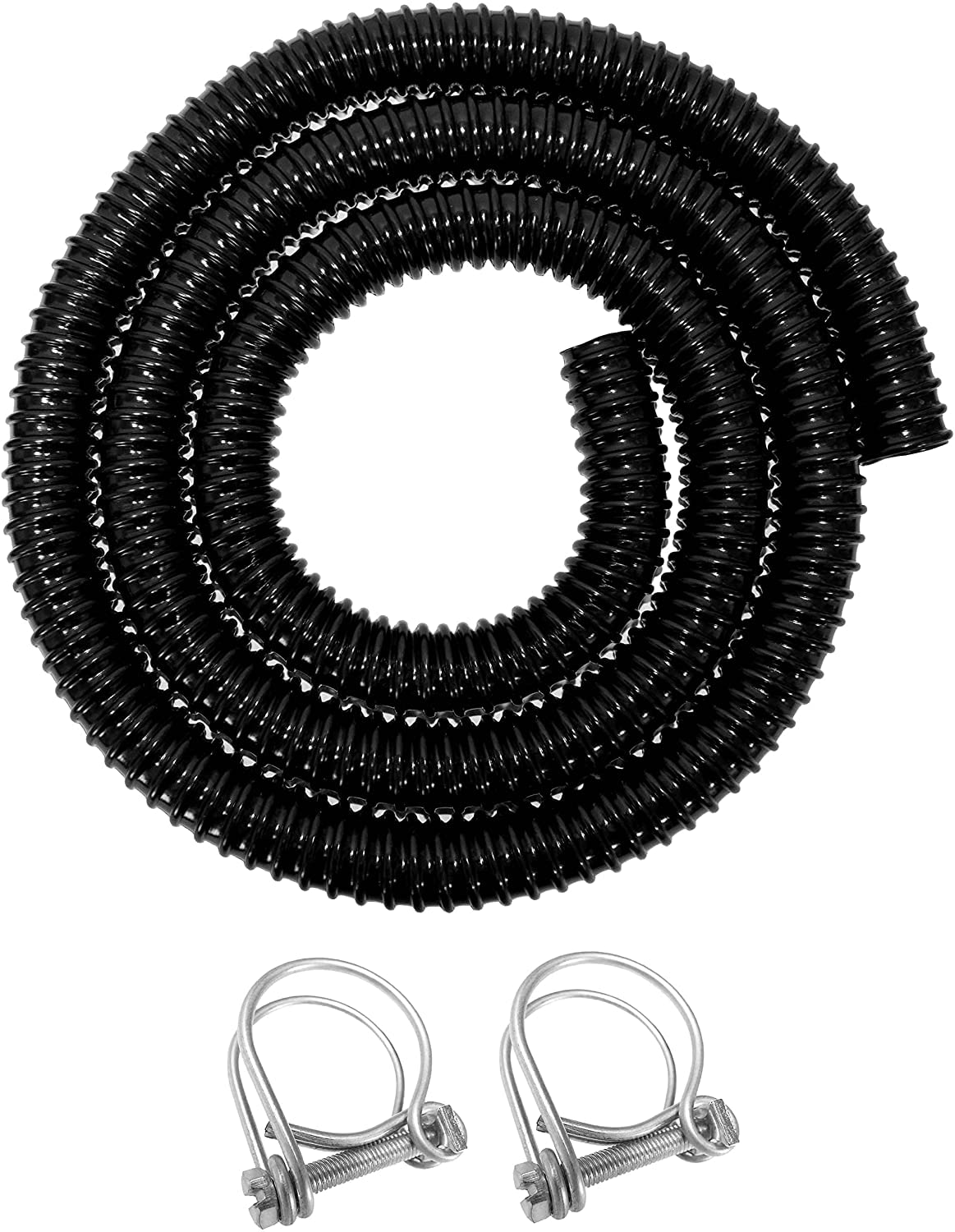 Pc Industries Ltd 25Mm Water Butt Overflow Pipe/Linking Pipe,2M+Hose Clips