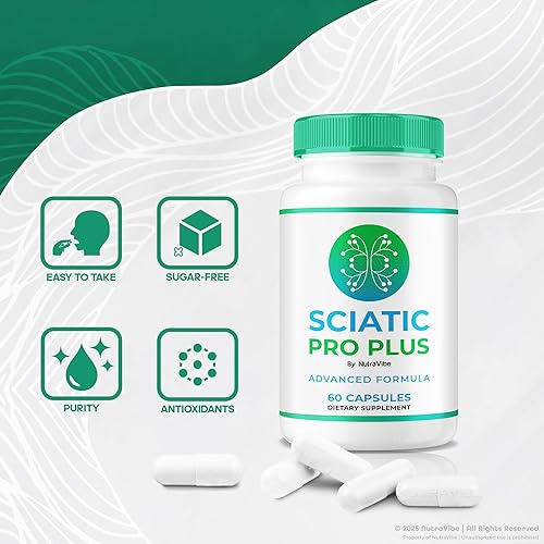 Miniatura 5 de Sciatic Pro Plus Cápsulas (5 unidades)  Fórmula de apoyo para la neuropatía y la salud nerviosa premium con ingredientes naturales  SciaticPro +