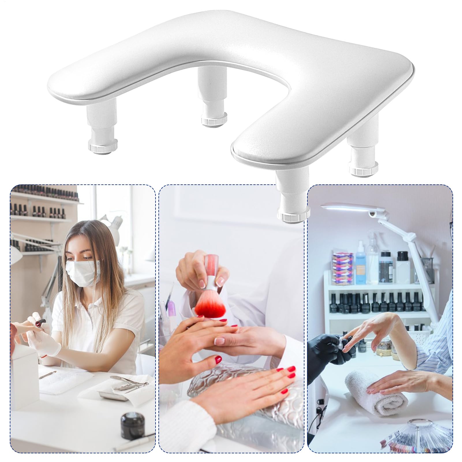 Podpórka Do Rąk Dla Techniki Manicure Regulowana Podpórka Pod Rękę W | Podpórka na Przedramię Dla Dziewczyn Na Przyjęcia I Manicure W Domu, Podróży, Salonie