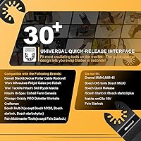 Vista 6 de Bionso 40 hojas de sierra oscilantes, kit multiherramienta premium para madera y metal, cuchillas de herramientas para Dewalt Worx Rockwell Wen