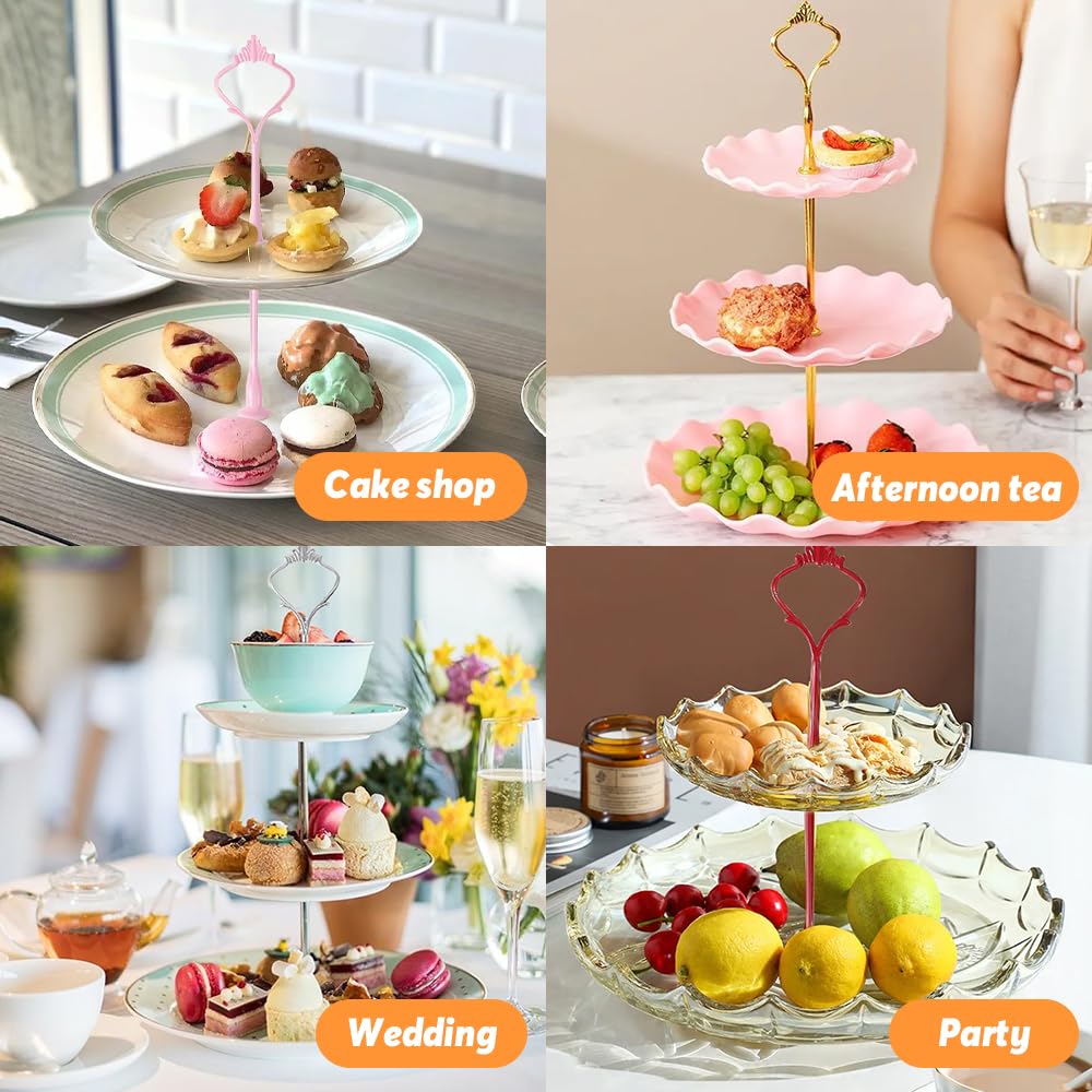 6 Sets - Cake Etagère Stangen - Etagère Bouwset - Etagère Staven 6 Sets - Cake Etagère Stangen - Etagère Bouwset - Etagère Staven
