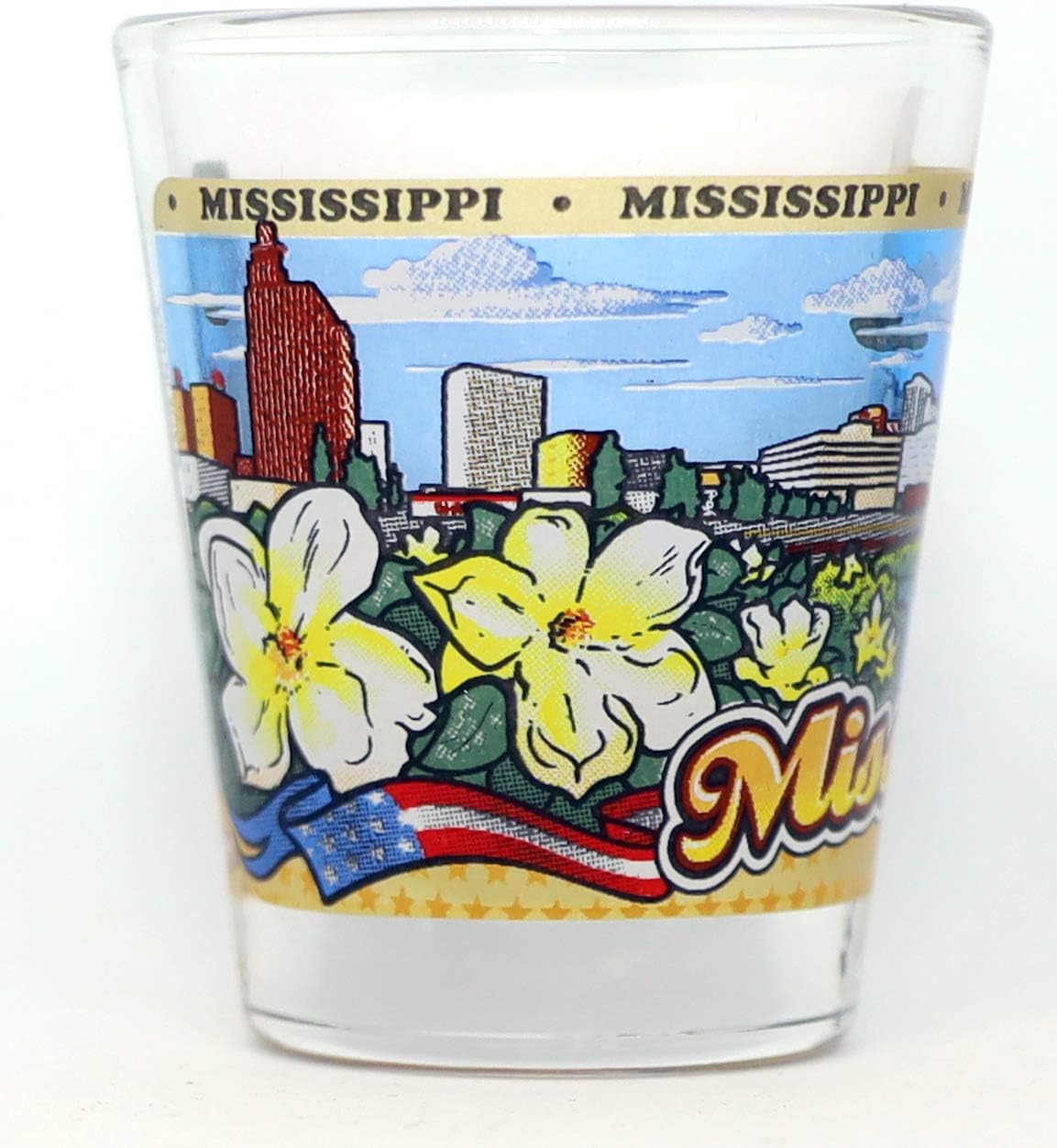 Mississippi State Wraparound Shot Glass