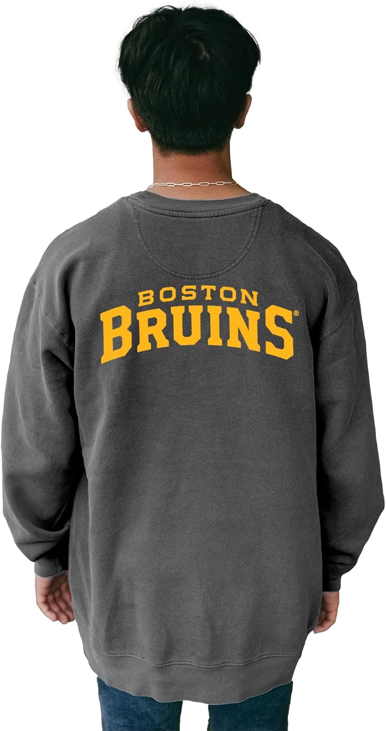 Blue 84 NHL unisex-adult Nhl Officially Licensed Crewneck Sweatshirt Ringspun Front/Back - Image 3