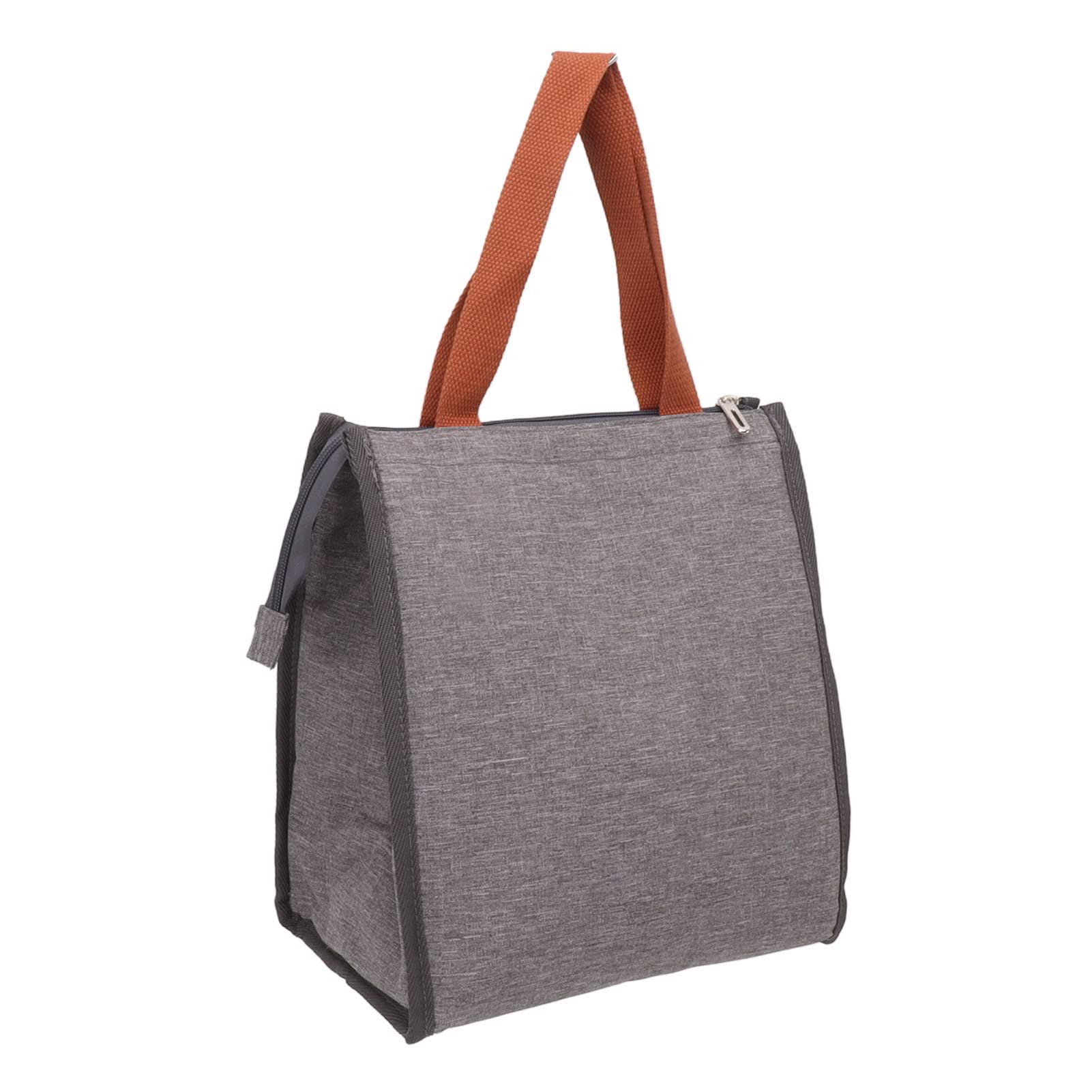 Cocoarm Borsa per il Pranzo Borsa Termica in Tessuto Oxford con Foglio di Alluminio Grande capacità Impermeabile Ampia Apertura per Lavoro d'ufficio Picnic Spiaggia Viaggi Uomini e Donne (B-8016-1)