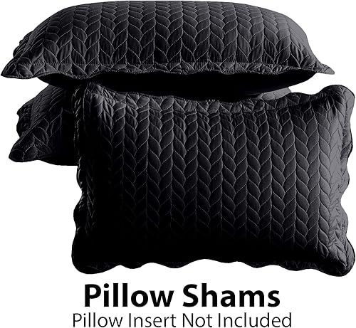 Miniatura 5 de MOONLIGHT20015 Colcha tamaño Queen (90 x 96 pulgadas) con 2 fundas de almohada (20 x 26 + 2 pulgadas) para verano, juego de ropa de cama ligero