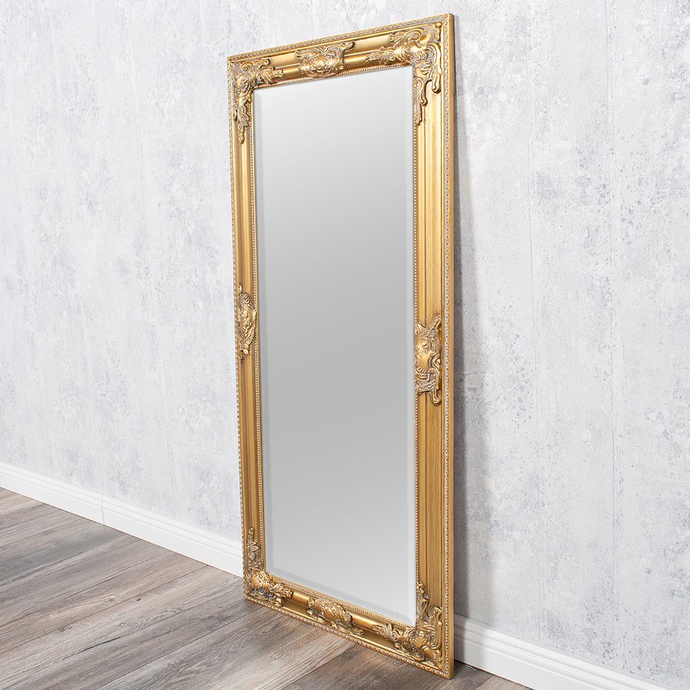 BESSA Wandspiegel, Spiegel groß Barock 130x70cm, Gold Antik