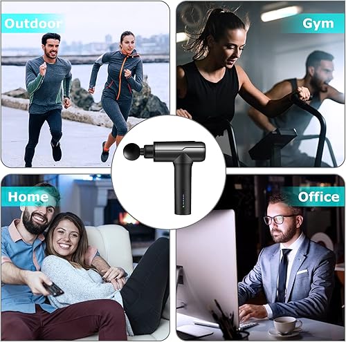 Miniatura 7 de KZED - Pistola de masaje muscular masaje de percusión para atletas masajeador de tejido profundo masajeador portátil de mano para aliviar el dolor 6