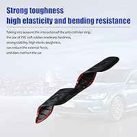 Vista 5 de 2 piezas de tiras protectoras antiarañazos y anticolisión para parachoques de coche, adhesivos universales antidesgaste de 39,99 cm para la Negro
