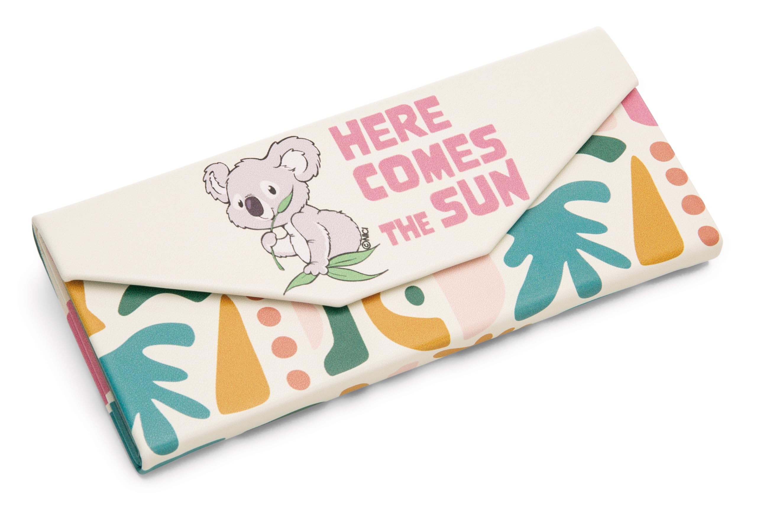 NICI Etui na okulary Koala niebieskie 16×6,5 cm – składane twarde pudełko na okulary dla dzieci i dorosłych