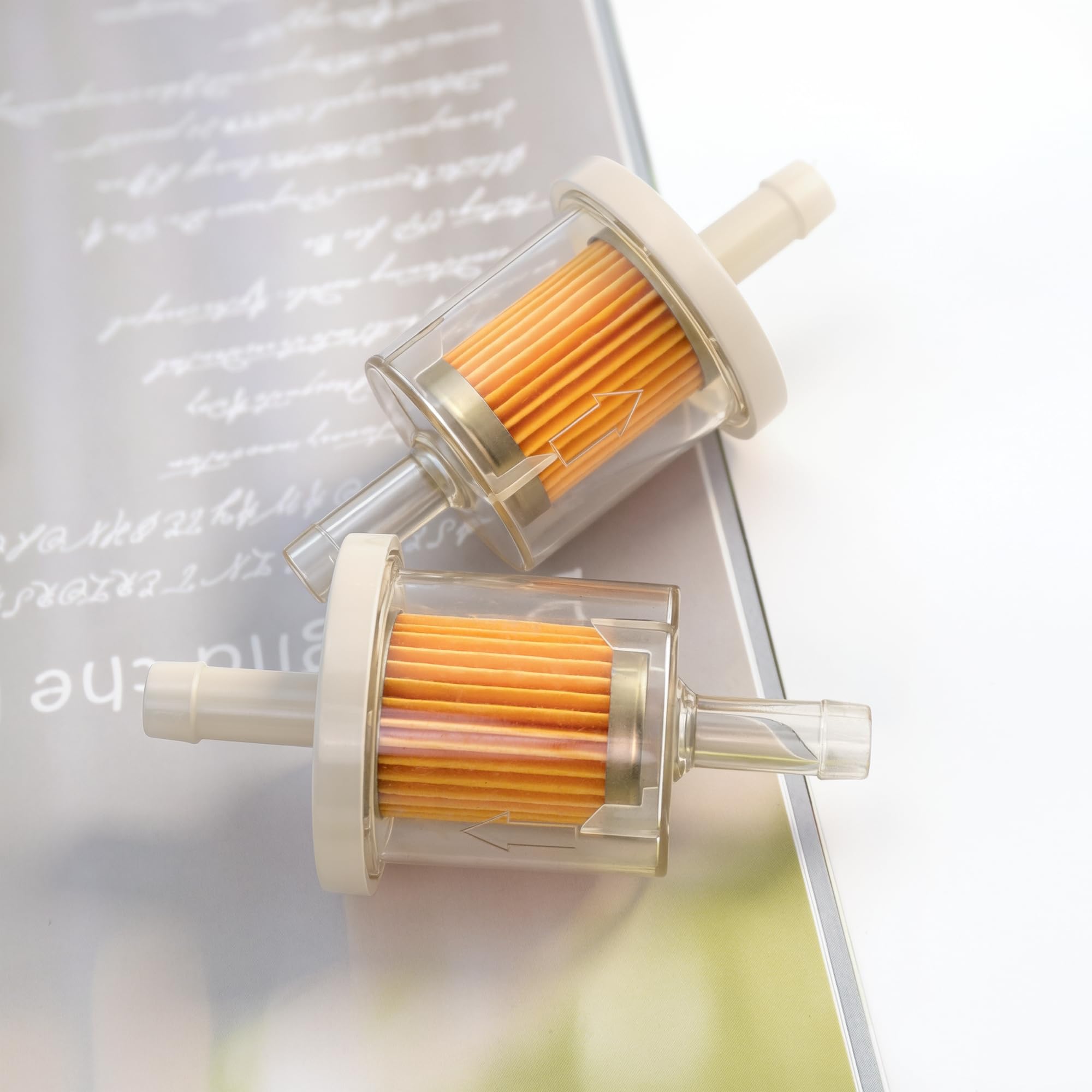 2 PCS Inline Fuel Filter Gas Filters for 8mm Motorcycles Quads Lawn Mowers Generators Karts — view 7