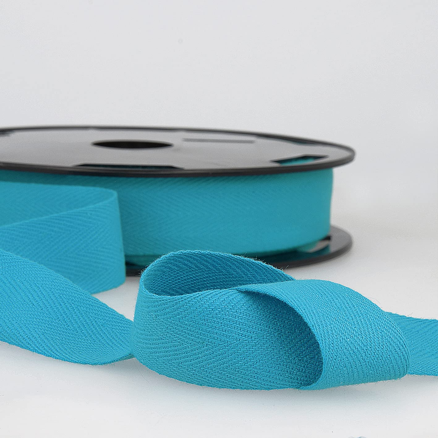 Turquoise 11mm x 2m Cotton Twill Tape - Binding, Edging & Bunting