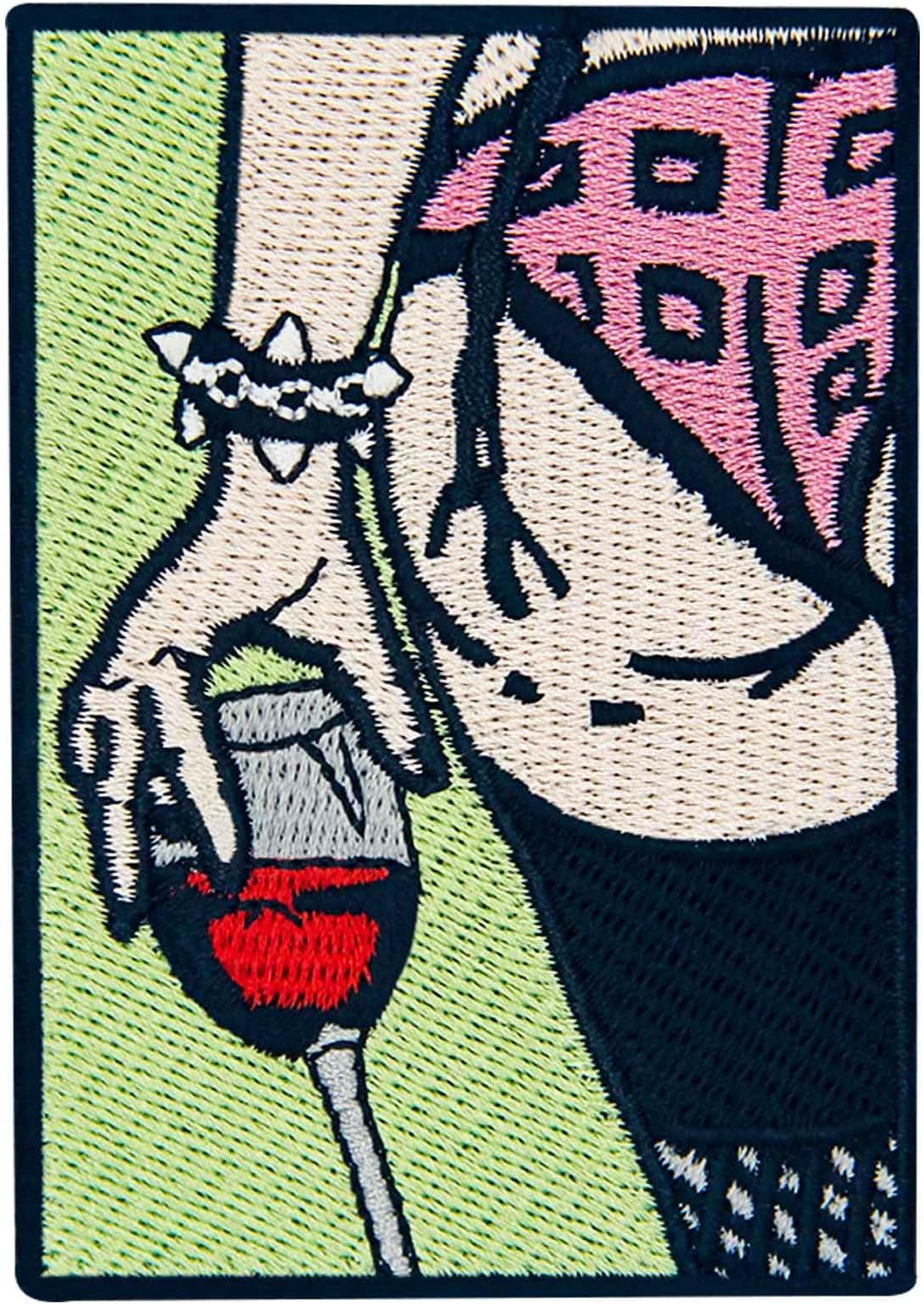 Sexy Lady Back View Patch Embroidered Applique Badge Iron On Sew On Emblem