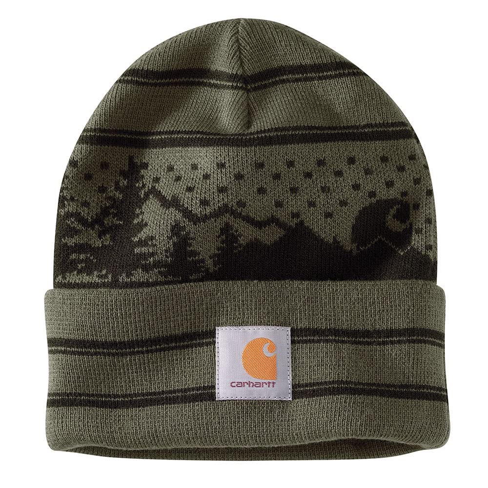 Knit Outdoor Beanie In Basil - Perfect For Cold Weather Activities