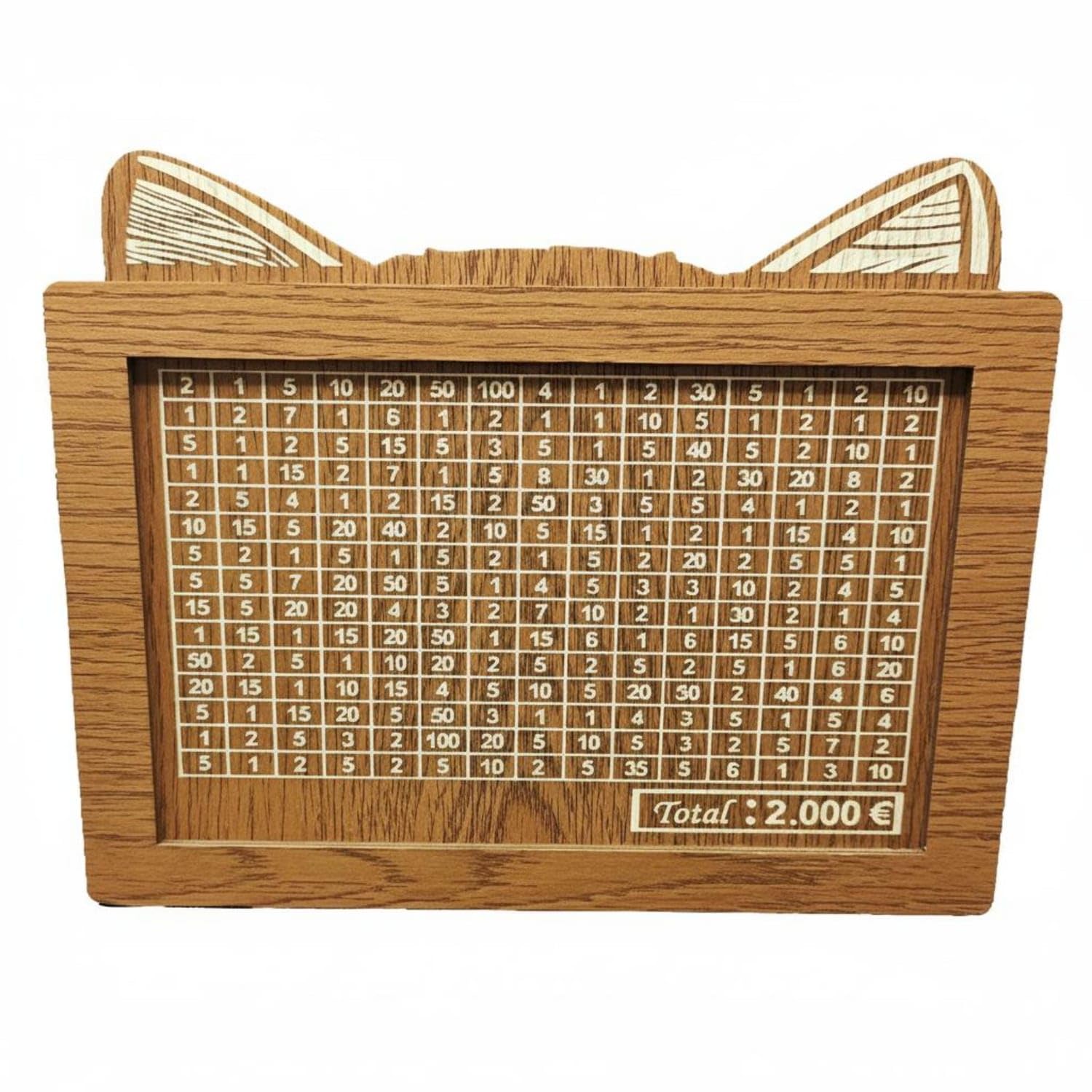 Decorative Design Currency Box Light Brown Erasab a Wood | Natural Interactive Tracking Goal-Oriented Versatile Utility Thoughtful Gift Wood Brown Light Erasab A-image-42