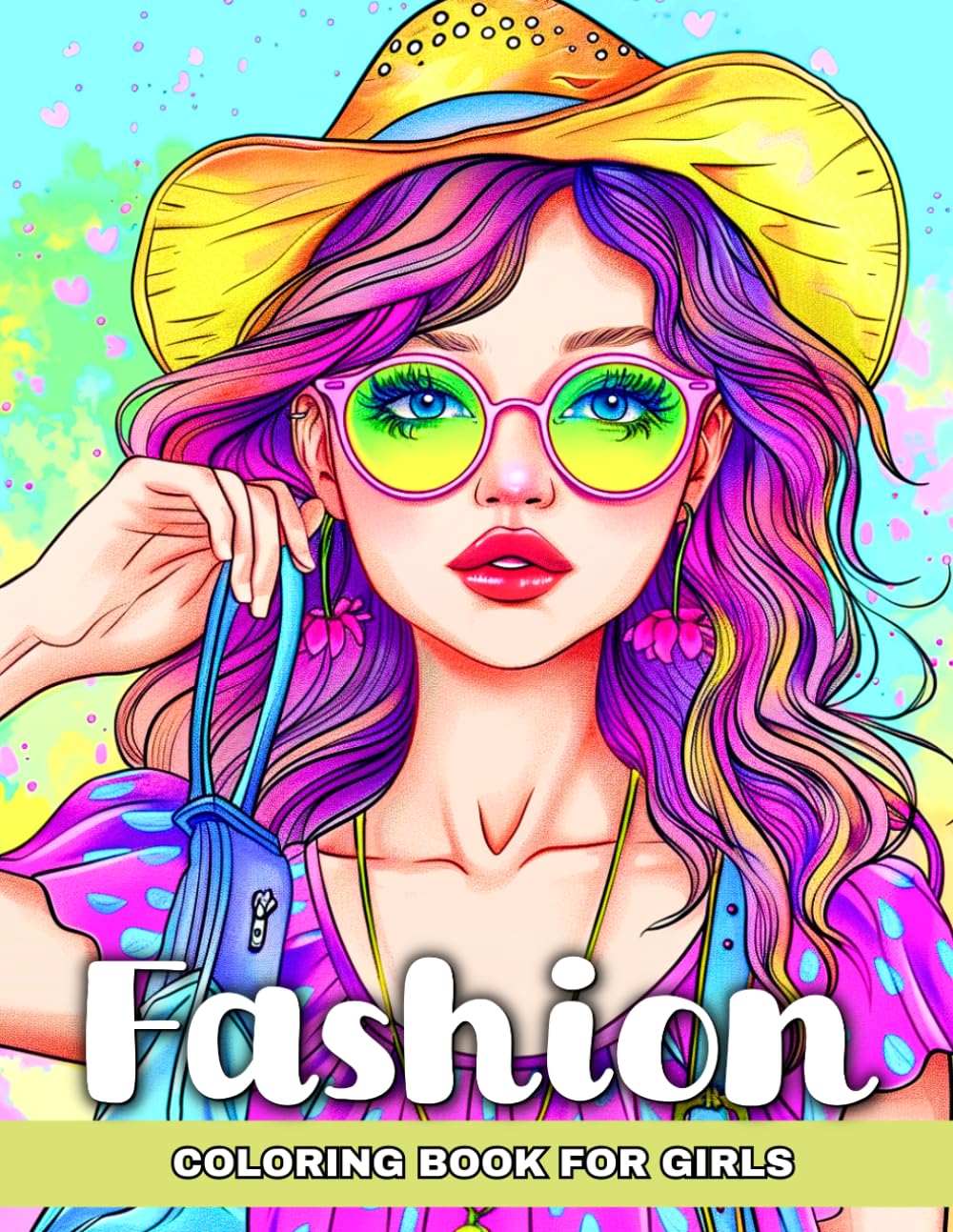 Fashion Coloring Book for Girls: 50 Trendy and Stylish Outfit Designs to Color for Teen Girls (Trendy Fashion Coloring Series)