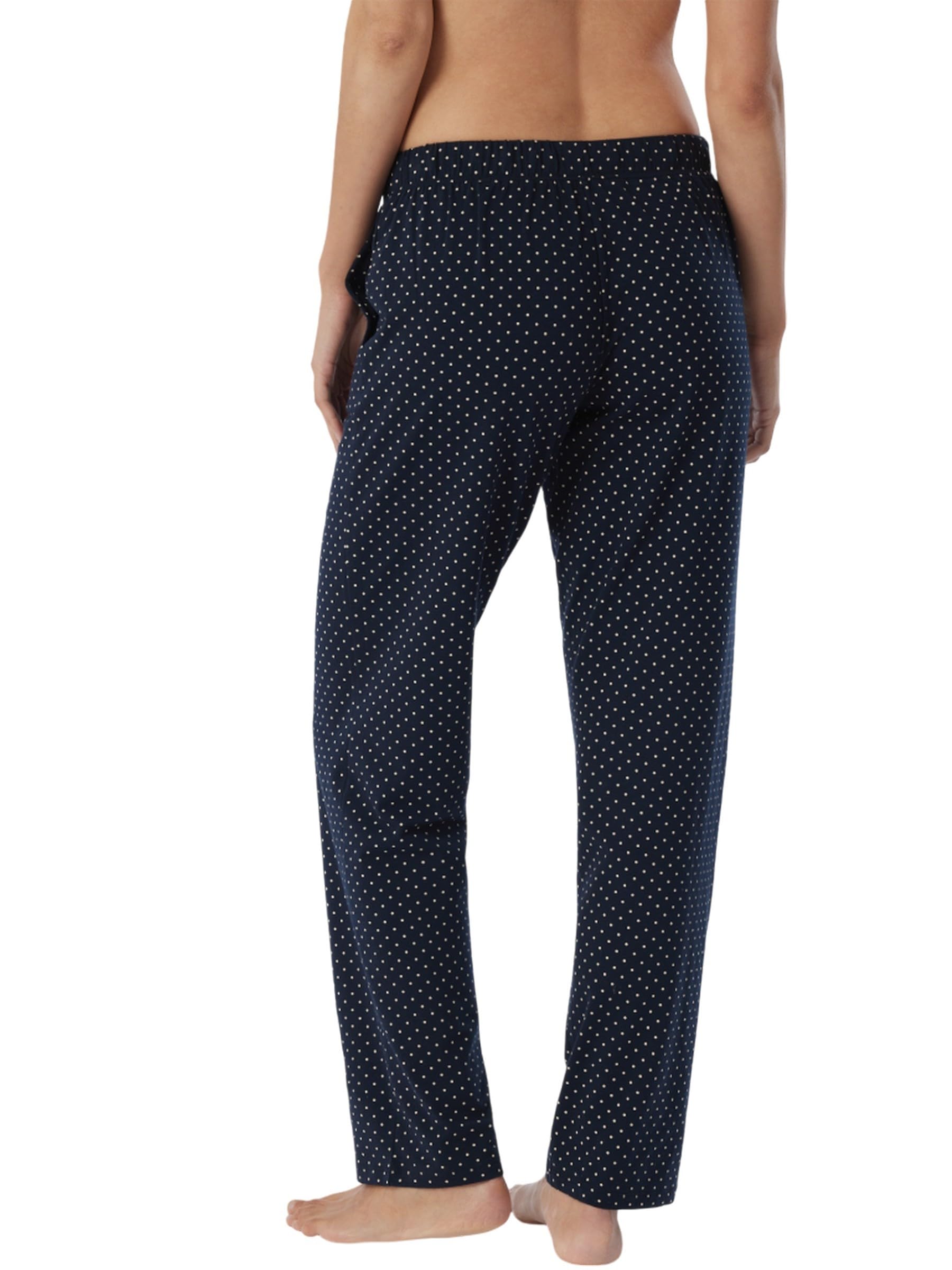 Schiesser Damen Schlafhose lang Baumwolle gemustert Mix + Relax