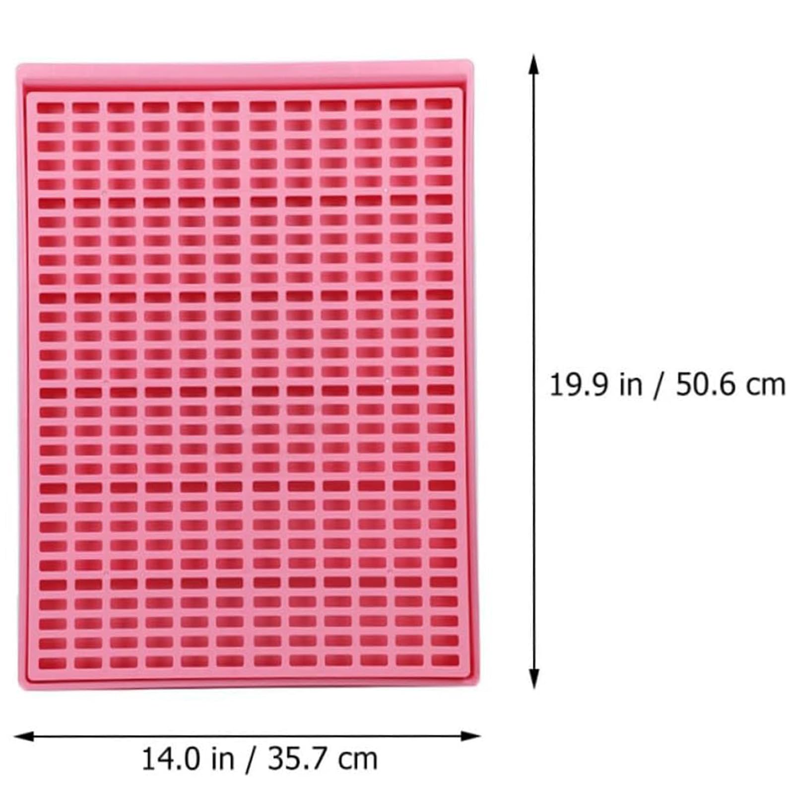 Große Haustierkäfigmatte, 50 x 36cm Hundekäfigmatte Großer Tierboden Hundetraining Bodenschutz Tabletts für Welpentraining (grau)