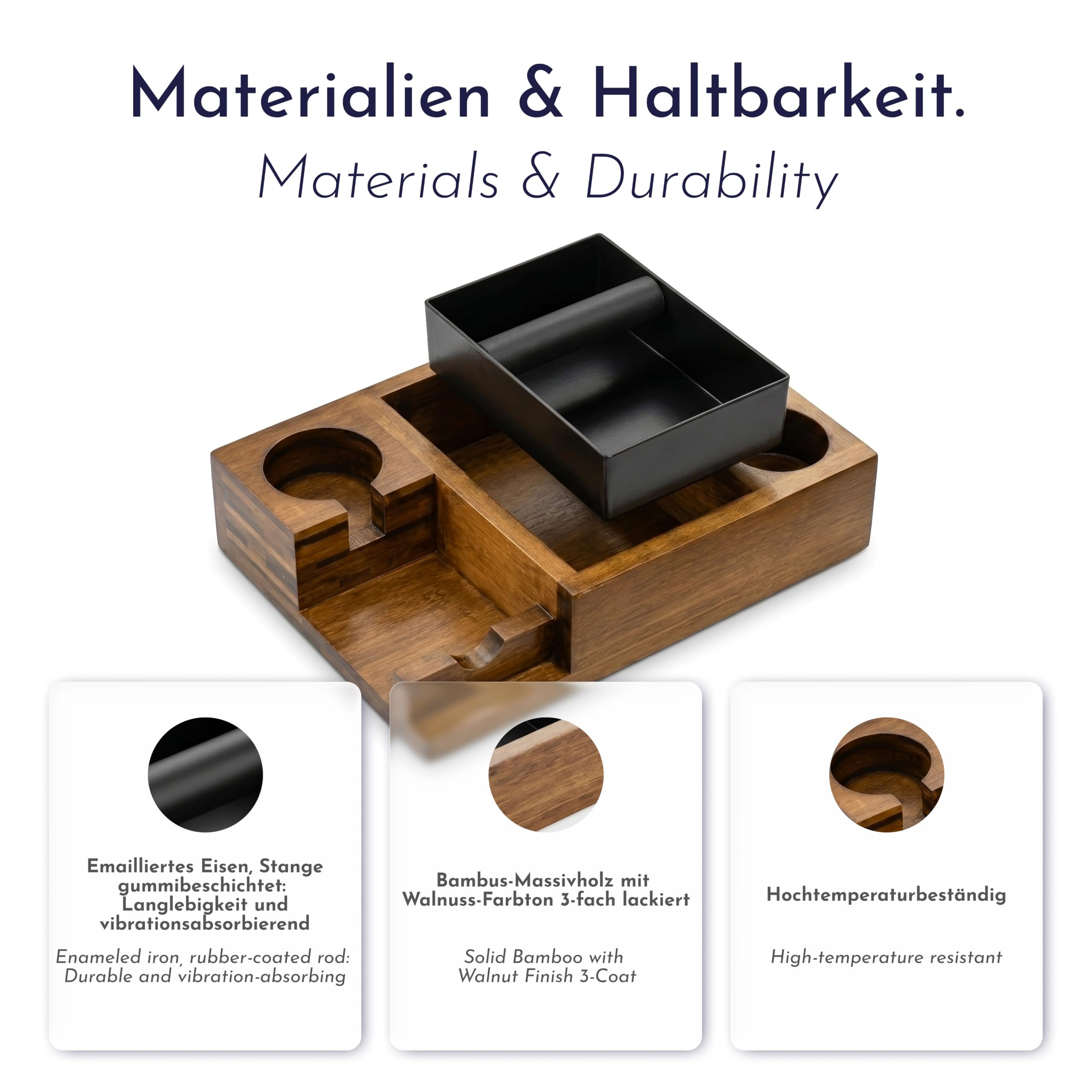 Espresso Tamper - Tamper con caja para tamiz (51-58,5 mm)